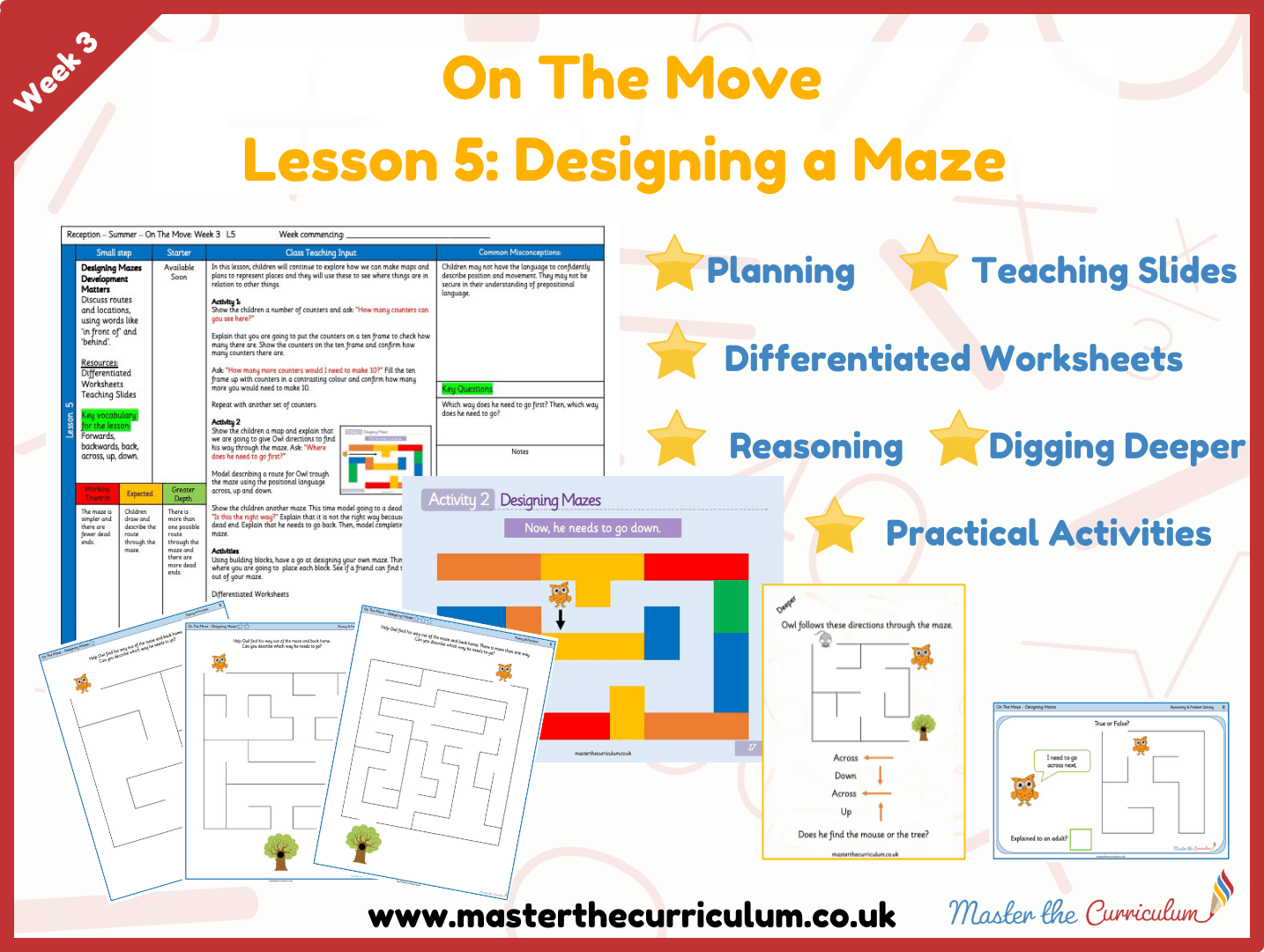 Cover of On the Move: White Rose Week 3 Lesson 5 – Designing a Maze