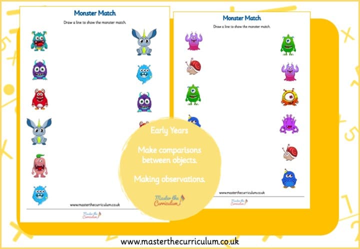 Cover of Monster Themed – Matching