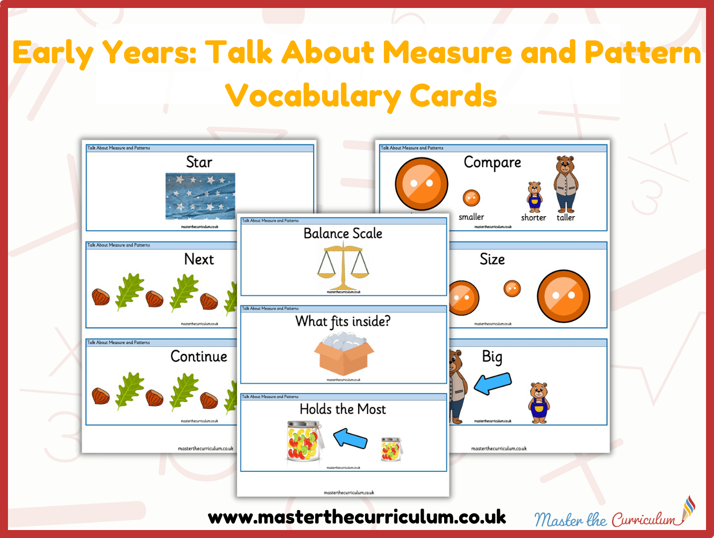 Cover of Autumn Block 2 – Talk About Measure and Patterns Vocabulary