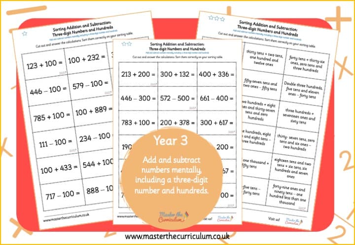Cover of Add and Subtract 3-digit Numbers and Hundreds