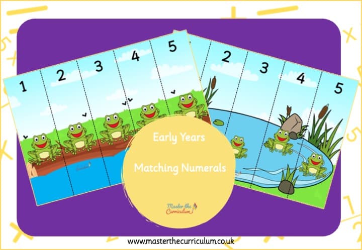 Cover of 5 Little Speckled Frogs Number Puzzles