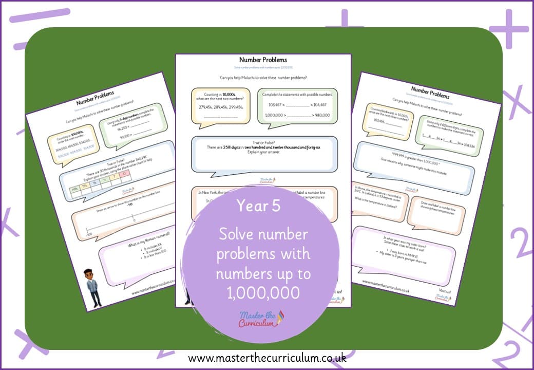 Cover of Solve number problems with numbers up to 1,000,000