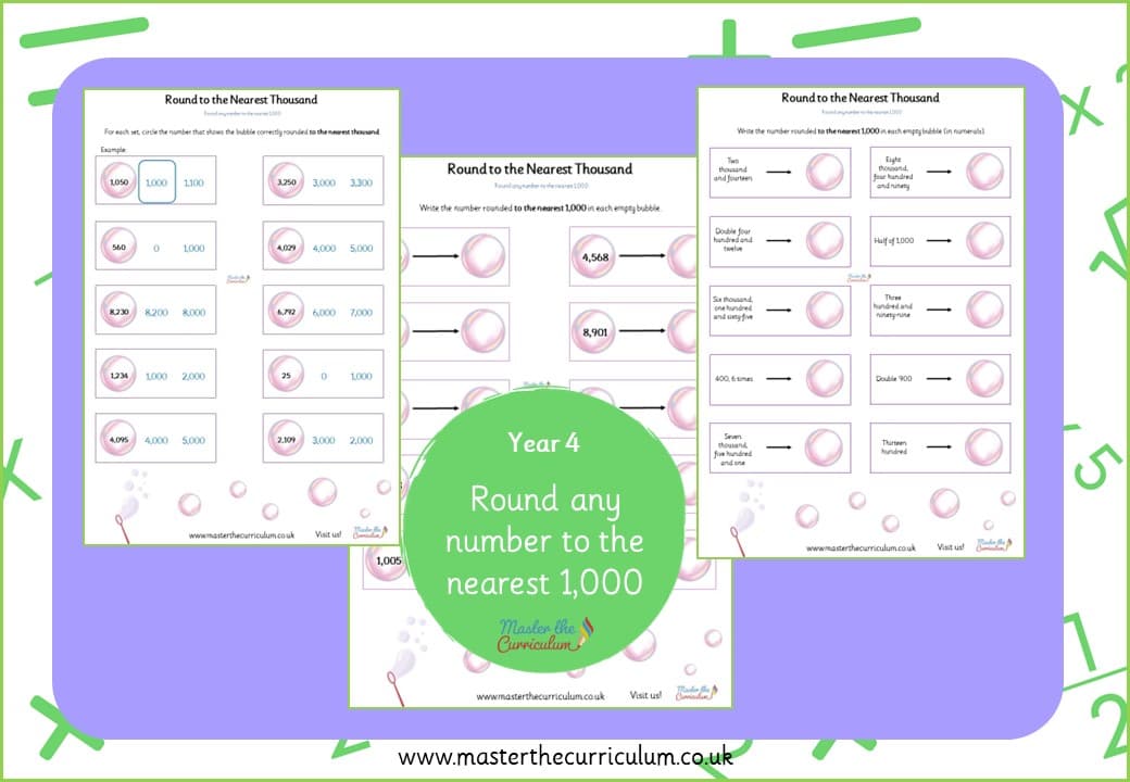Cover of Bubbles Round to the Nearest 1,000