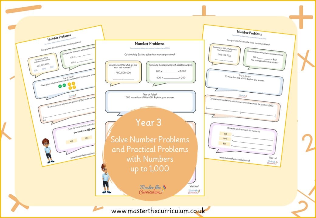 Cover of Solve number and practical problems with numbers up to 1,000