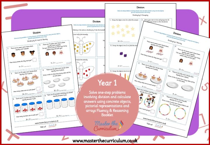 Cover of Year 1: Division Fluency and Reasoning Booklet