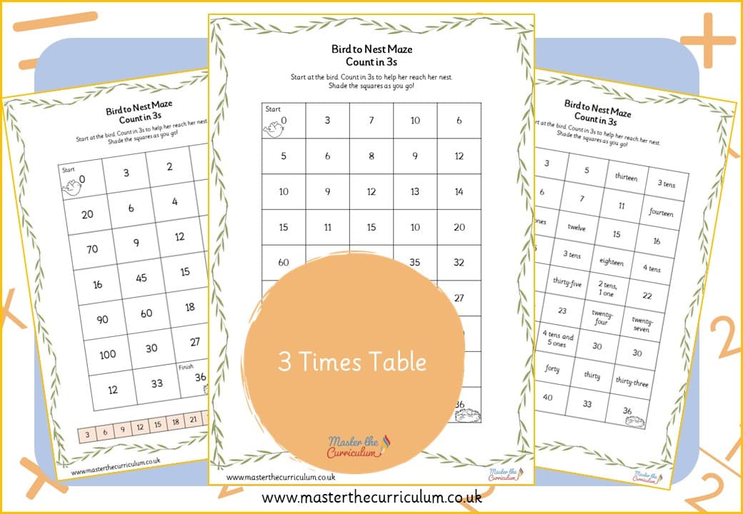 Cover of 3 Times Table Maze