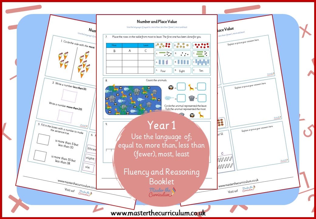 Cover of Using Place Value Language Fluency and Reasoning Booklet