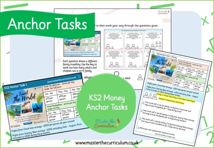 Cover of Money Anchor Task 1 KS2