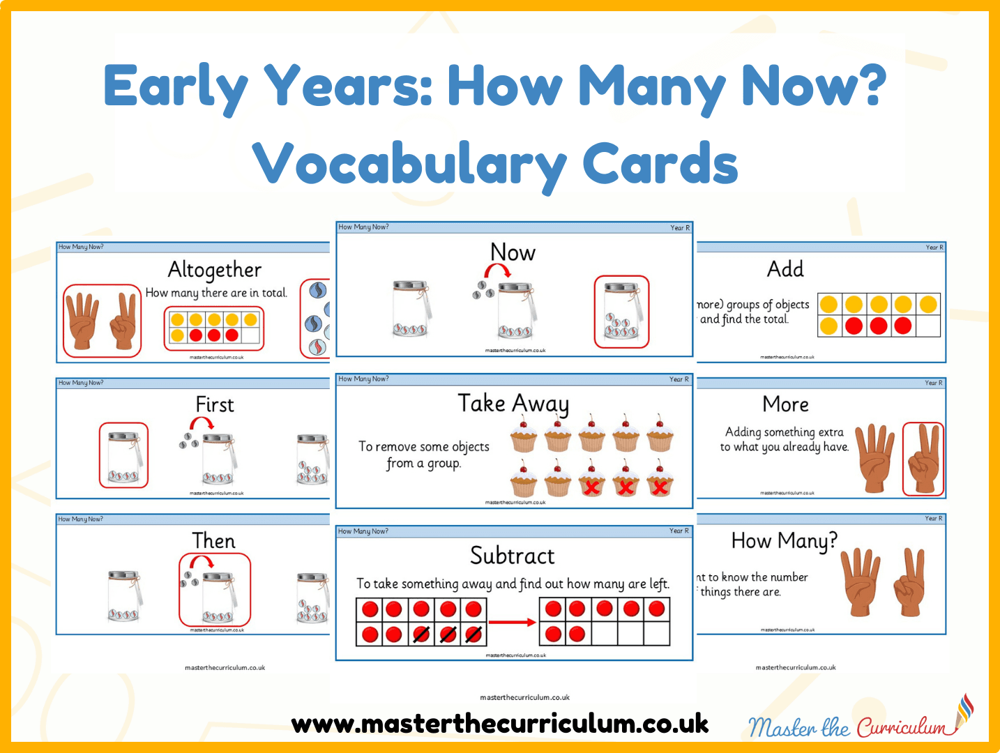 Cover of How Many Now? – Vocabulary Cards