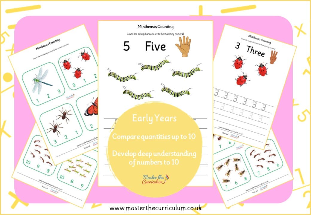 Cover of Minibeasts Counting 1-10