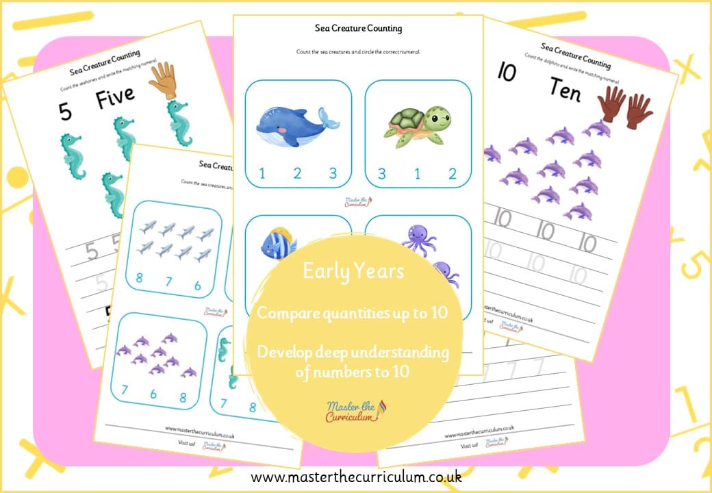 Cover of Sea Creature Counting 1-10