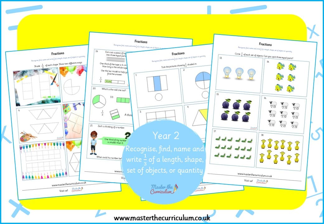 Cover of Recognise, Find, Name and Write One Third Fluency and Reasoning Booklet