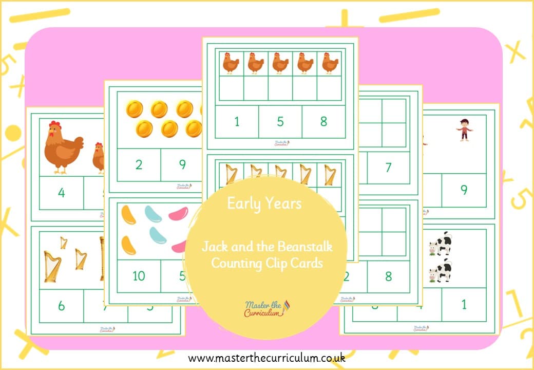 Cover of Jack and the Beanstalk Counting Clipcards