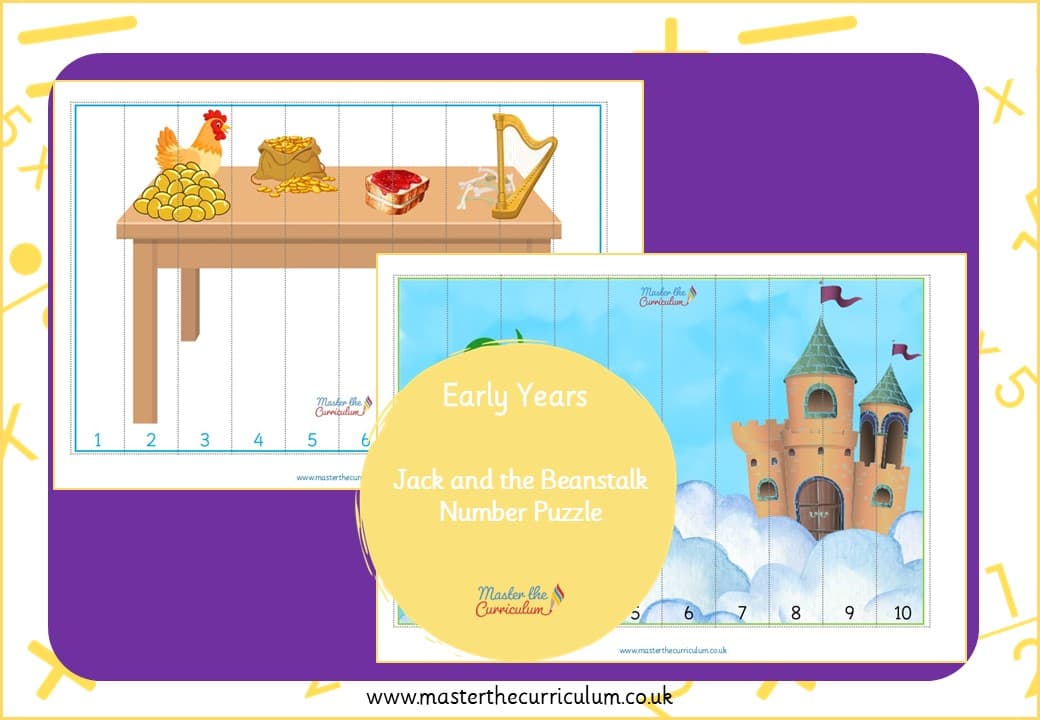 Cover of Jack and the Beanstalk Number Puzzle