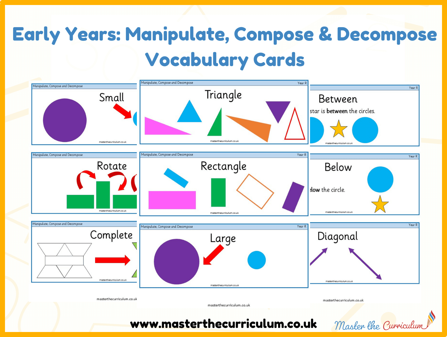 Cover of Manipulate, Compose and Decompose – Vocabulary Cards
