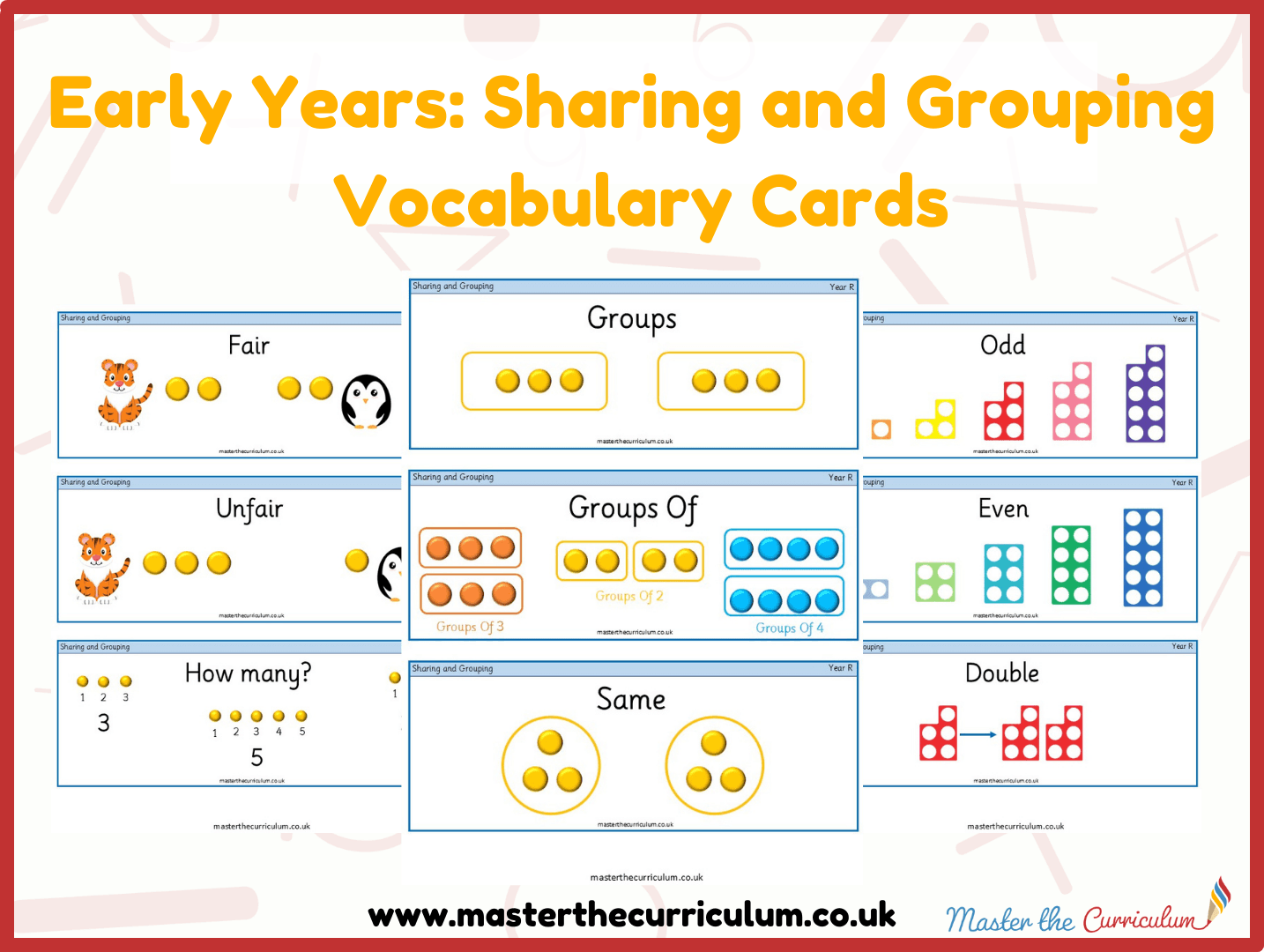 Cover of Sharing and Grouping – Vocabulary Cards
