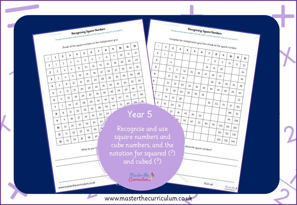 Cover of Recognise Square Numbers
