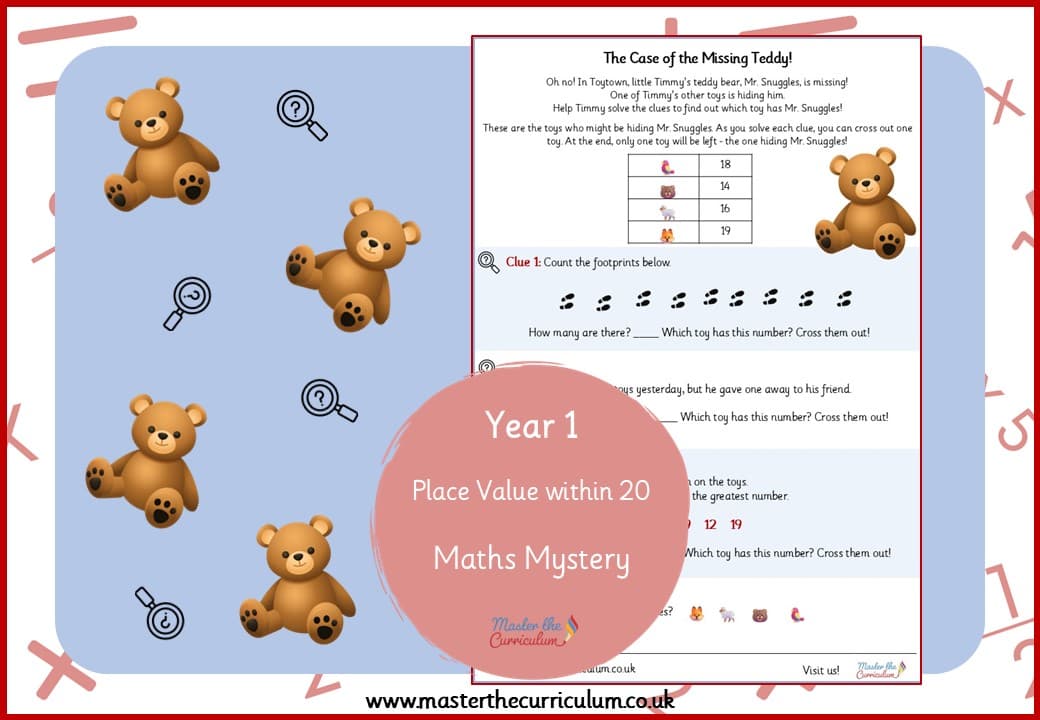 Cover of Place Value within 20 – Maths Mystery!