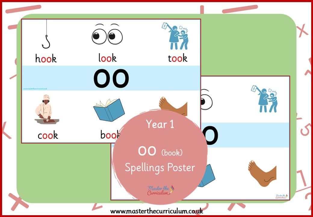 Cover of Spellings Poster for ‘oo’ (book)