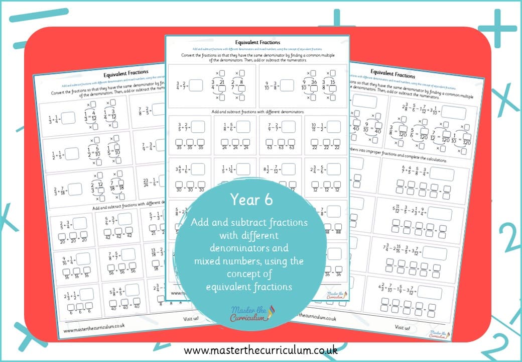 Cover of Add and Subtract Using the Concept of Equivalent Fractions