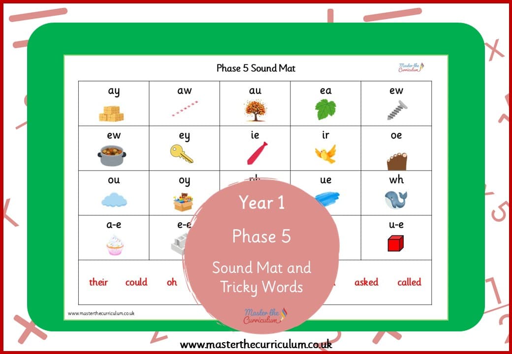 Cover of Phase 5 – Sound Mat and Tricky Words