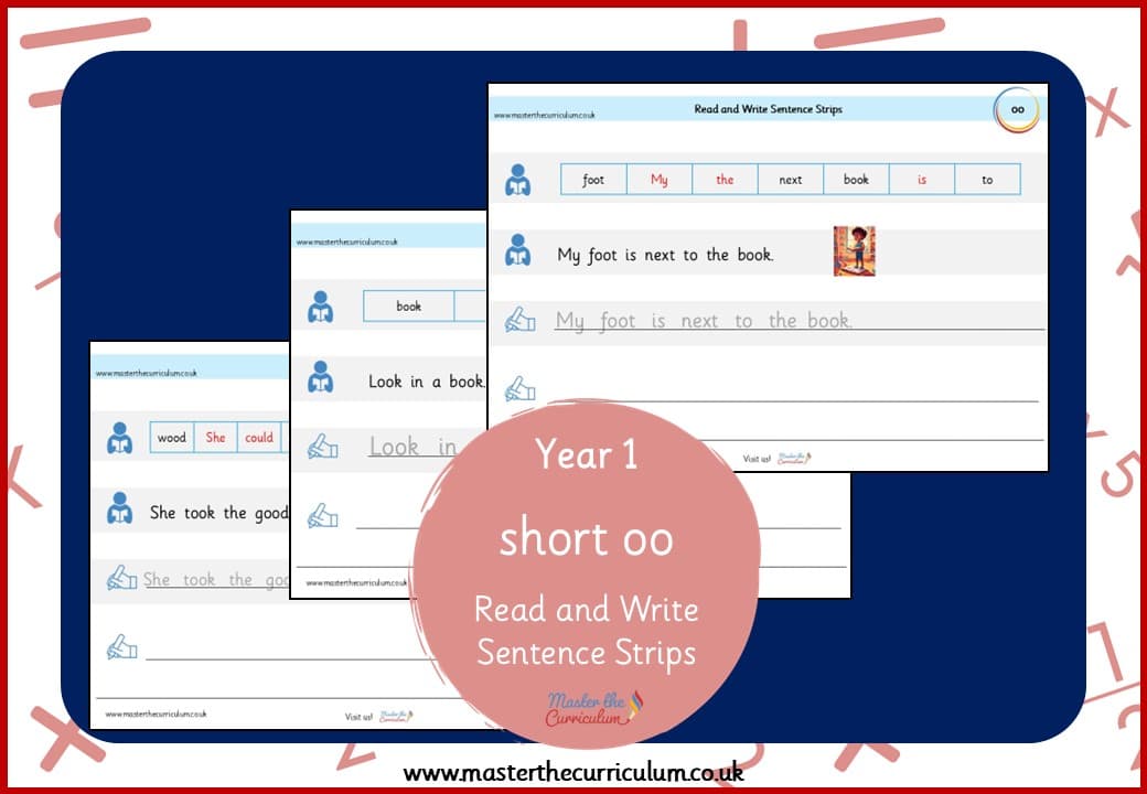 Cover of Read and Write Sentence Strips for short ‘oo’