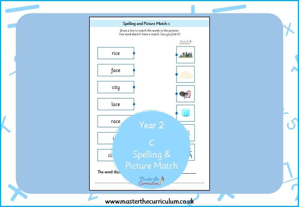 Cover of c – Spelling and Picture Match