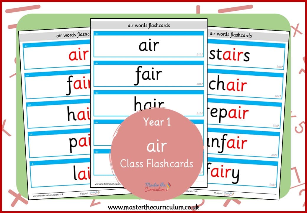 Cover of Class Flashcards for ‘air’