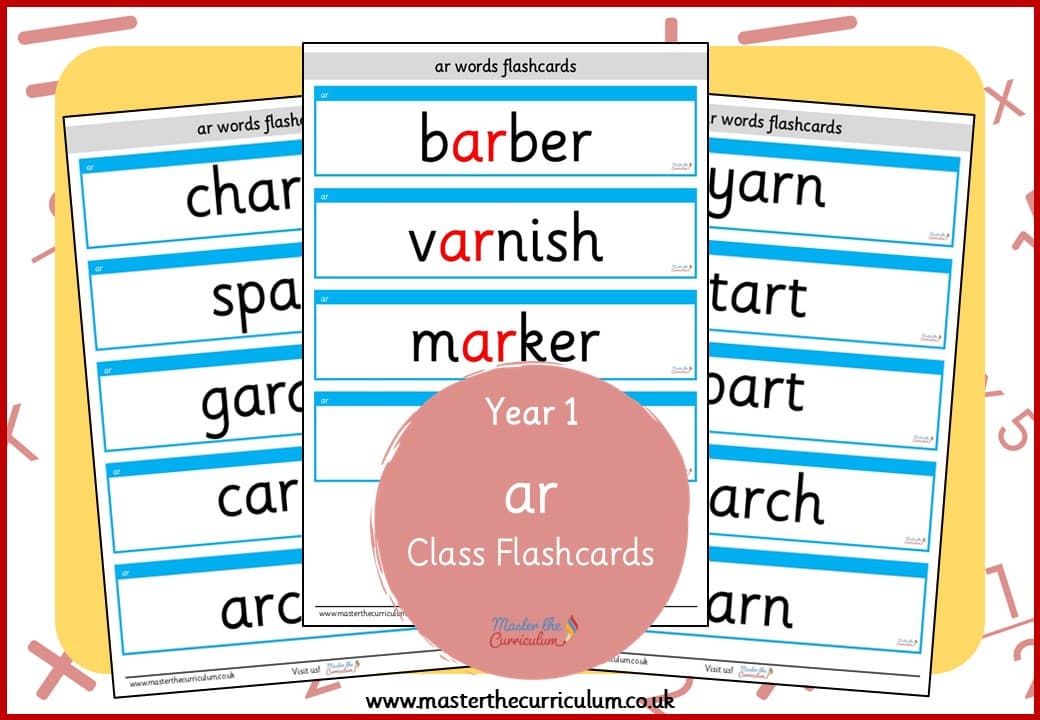 Cover of Class Flashcards for ‘ar’