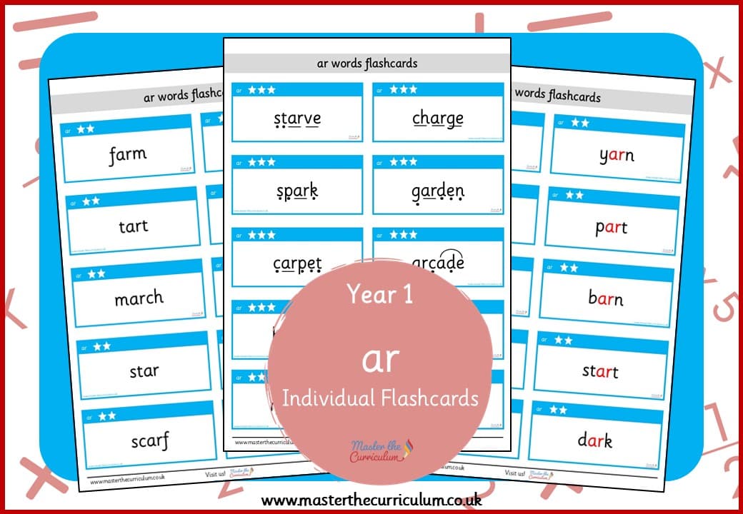 Cover of Individual Flashcards for ‘ar’
