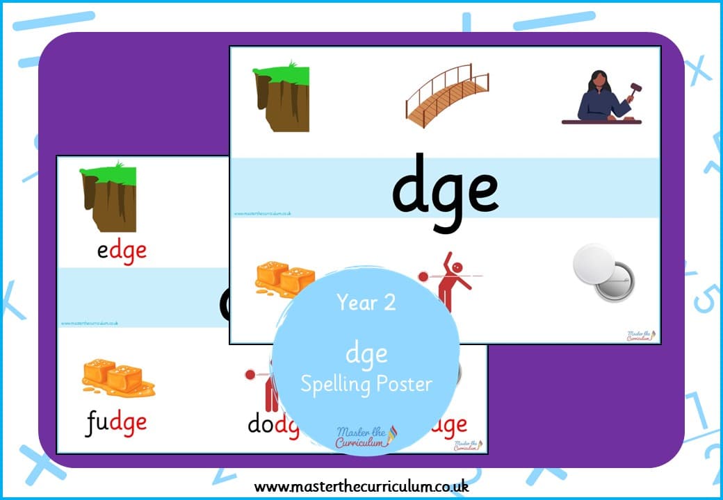 Cover of dge – Spellings Poster