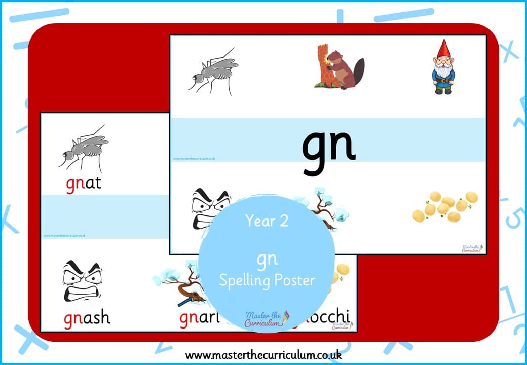 Cover of gn – Spellings Poster