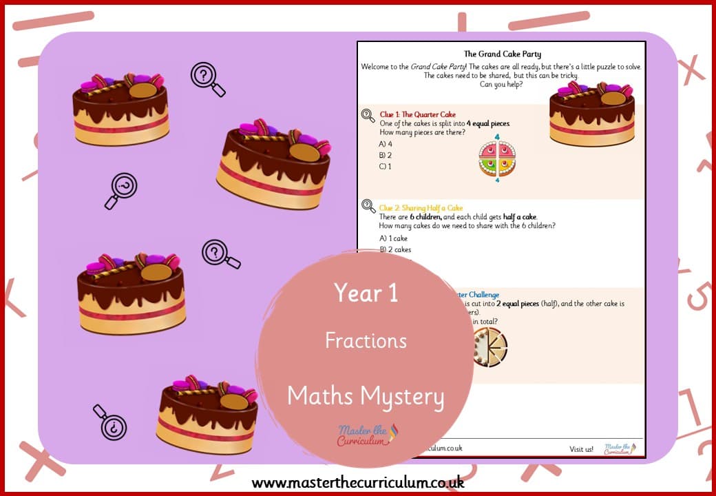 Cover of Fractions – Maths Mystery!