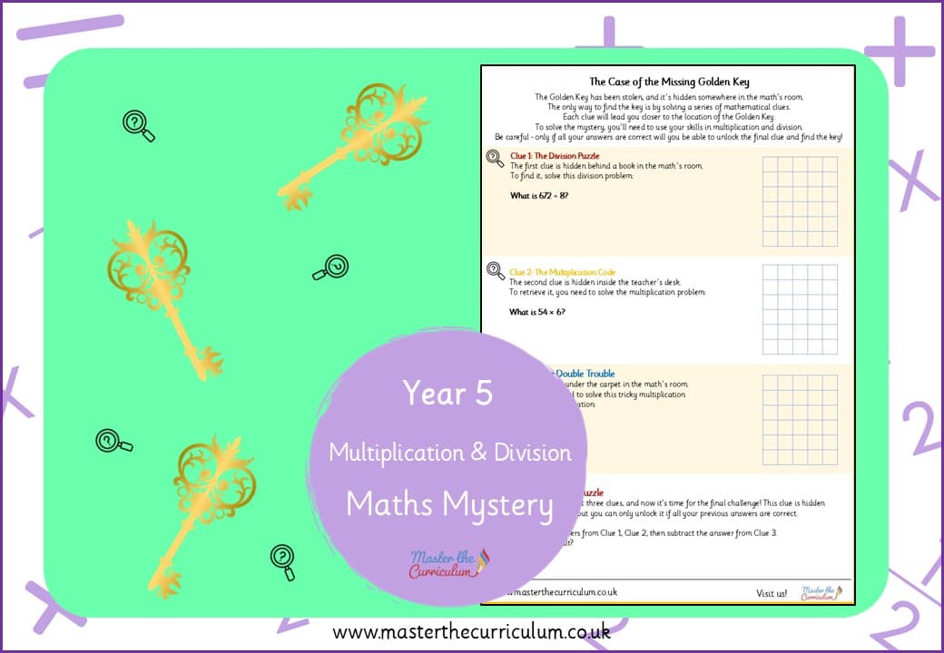 Cover of Multiplication and Division – Maths Mystery!