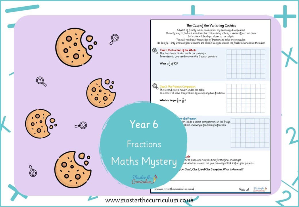 Cover of Fractions – Maths Mystery!