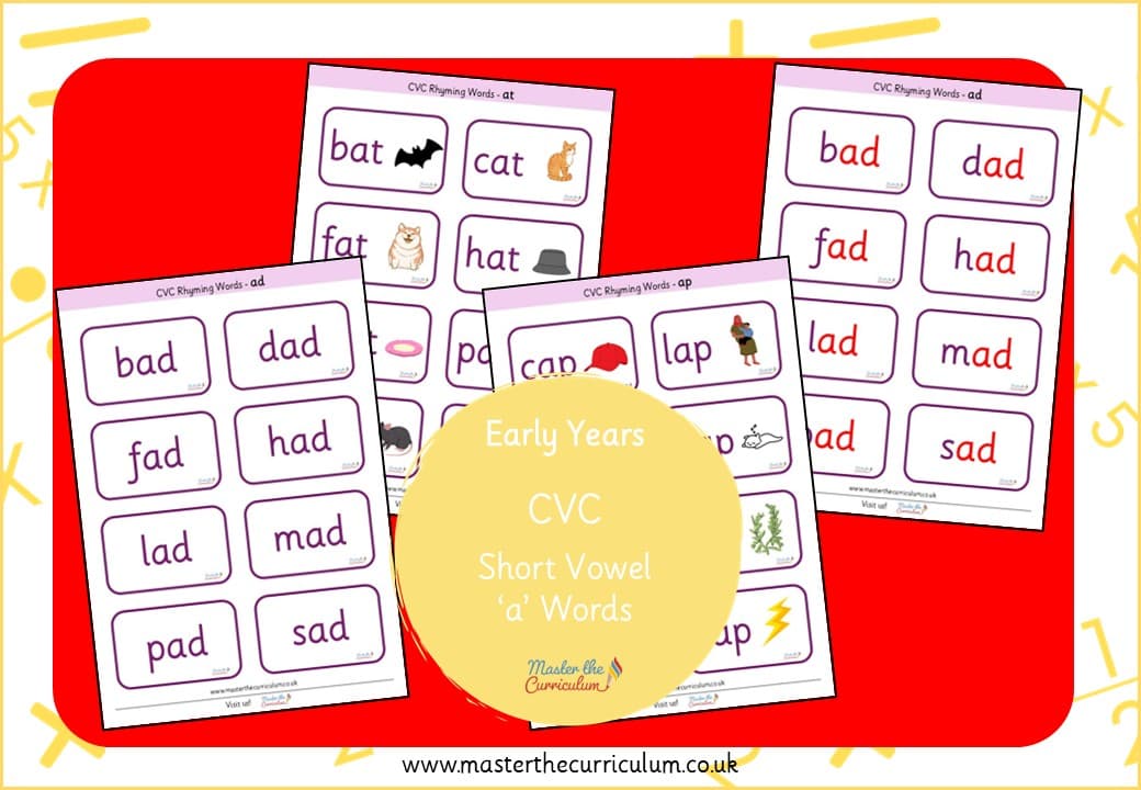Cover of CVC – Short Vowel ‘a’ Words