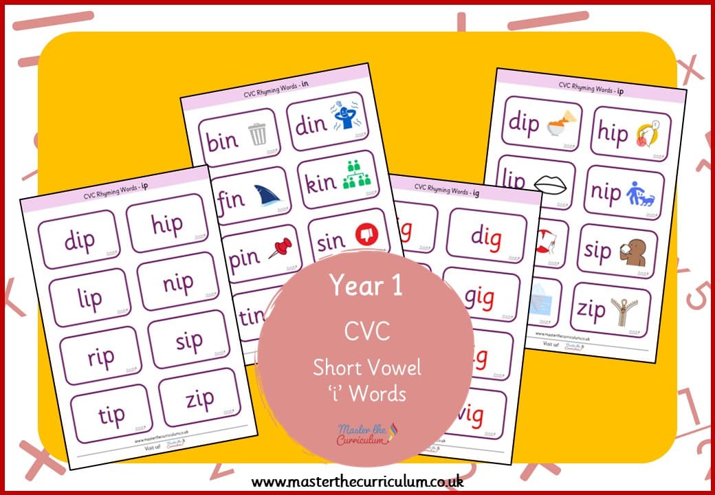 Cover of CVC – Short Vowel ‘i’ Words