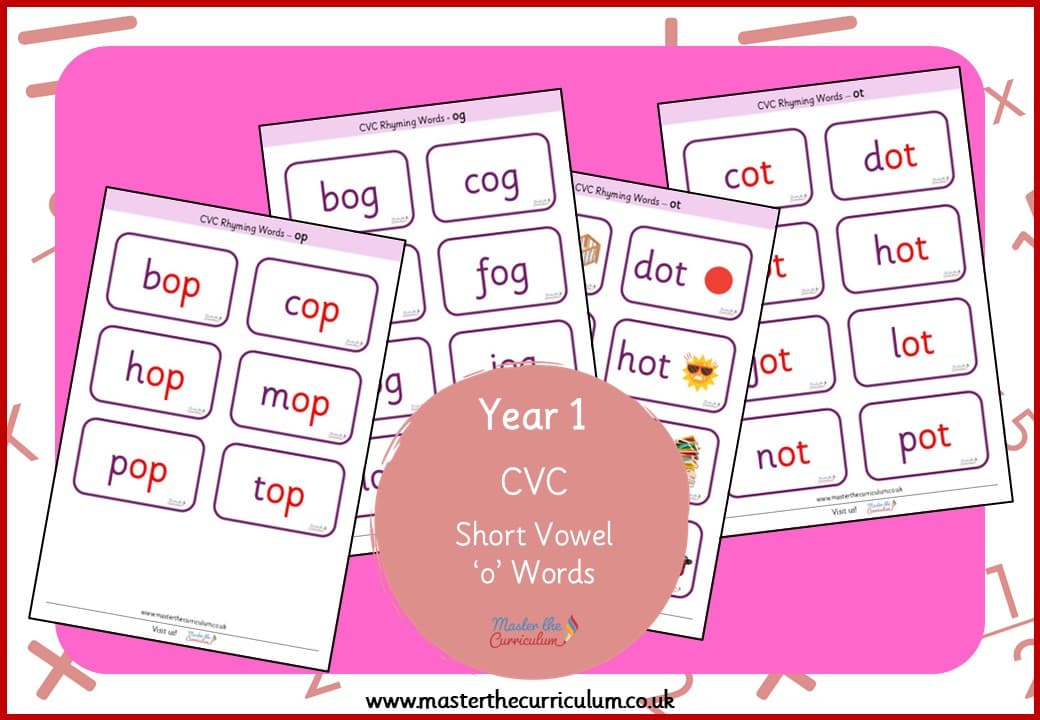 Cover of CVC – Short Vowel ‘o’ Words