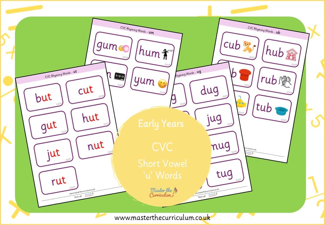 Cover of CVC – Short Vowel ‘u’ Words