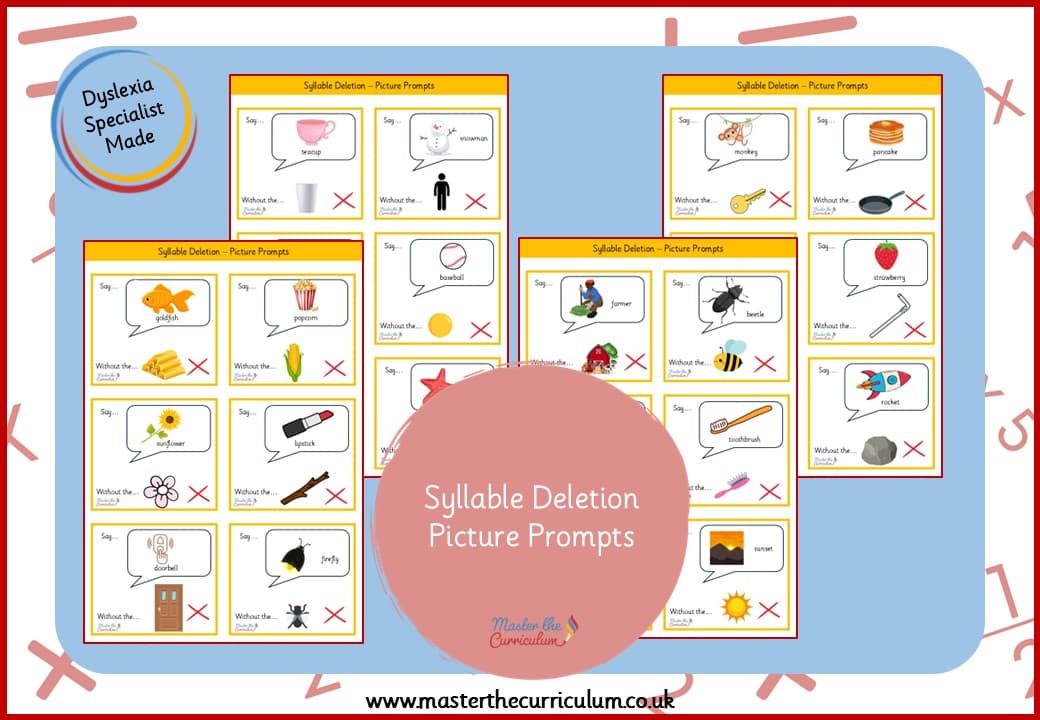 Cover of Syllable Deletion – Picture Prompts