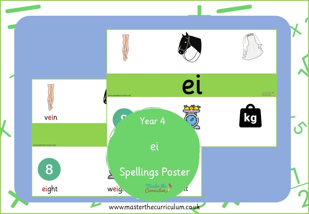 Cover of ei – Spelling Poster