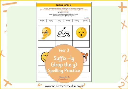 Cover of -ly Spelling Practice (Drop the y)