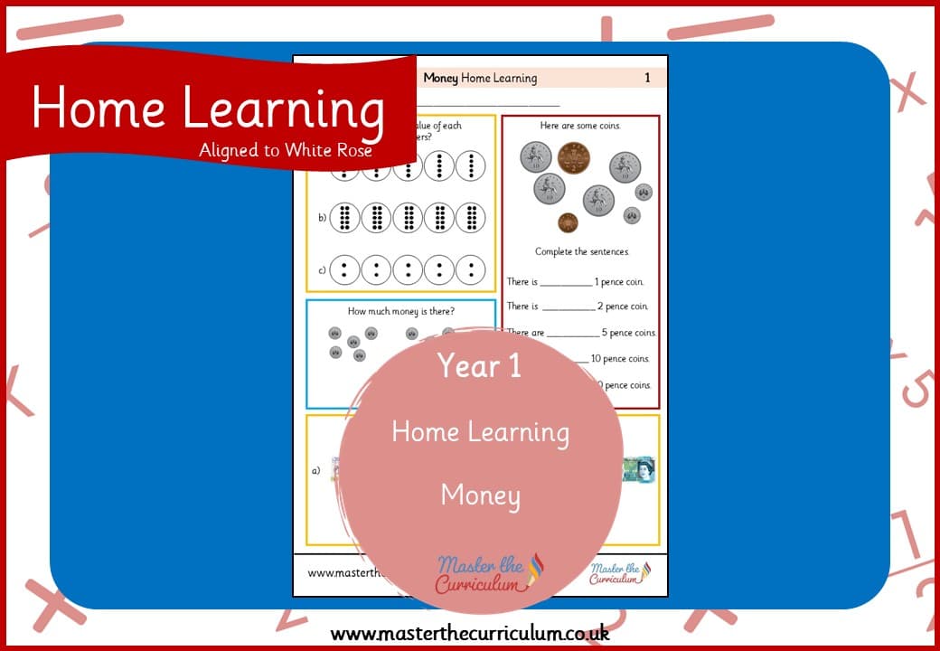 Cover of Year 1 Money Home Learning