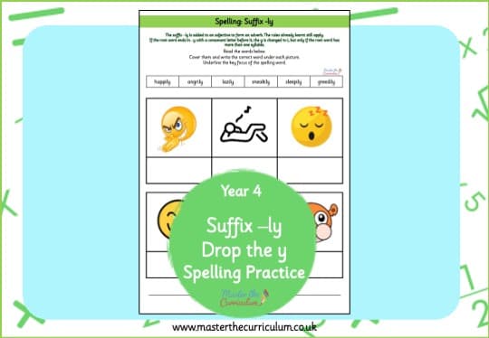Cover of -ly Spelling Practice (Drop the y)