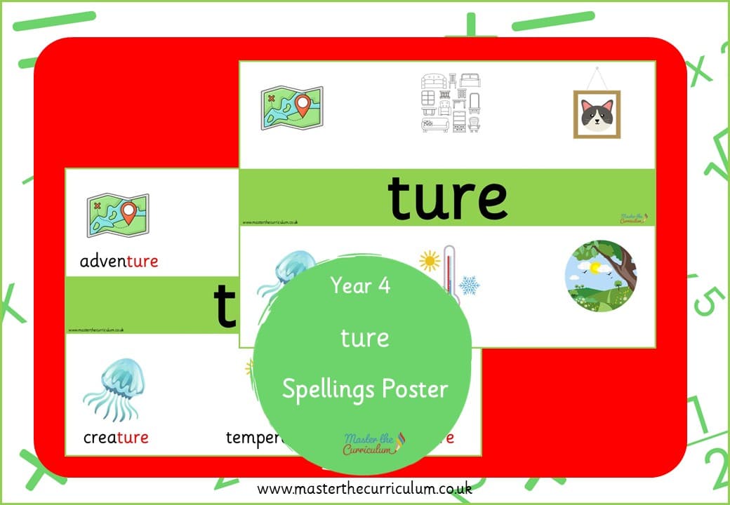 Cover of ture – Spelling Poster
