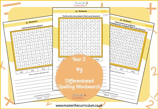 Cover of ey – Spelling Wordsearch