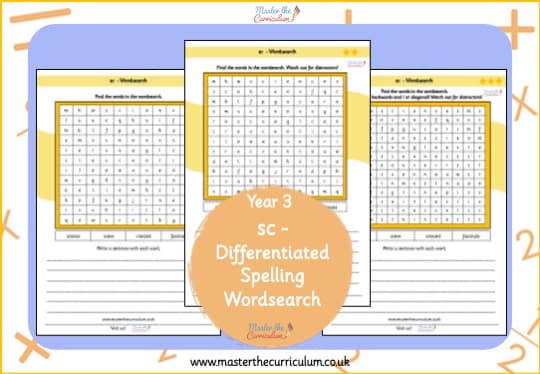Cover of sc – Spelling Wordsearch