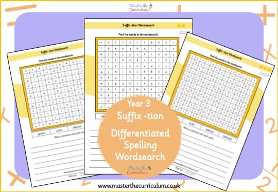 Cover of tion – Spelling Wordsearch