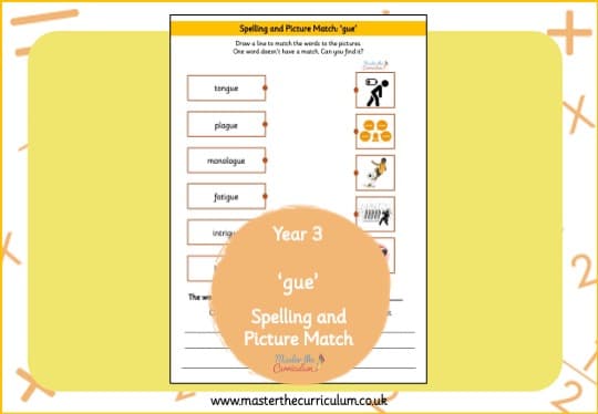Cover of gue – Spelling and Picture Match