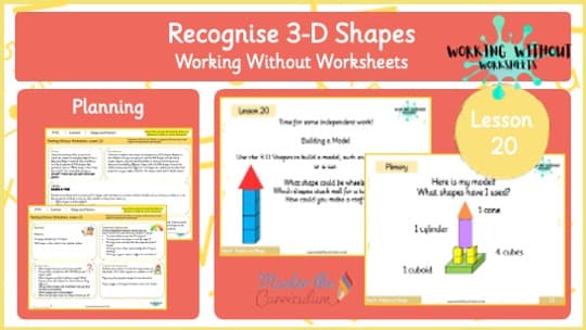 Cover of L20 – WWW – Recognise 3D Shapes